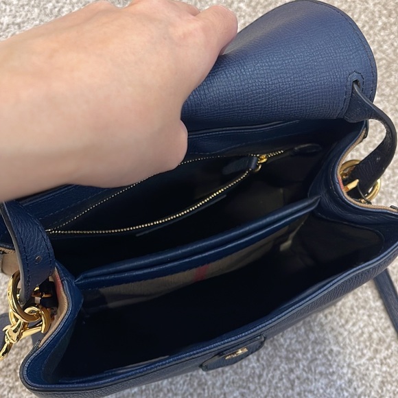 Burberry Navy Envelope Crossbody Bag - Picture 6 of 10
